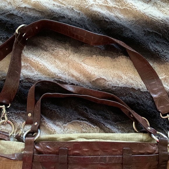 Hailary Radley Linen Leather Oversized Bag - Picture 5 of 11